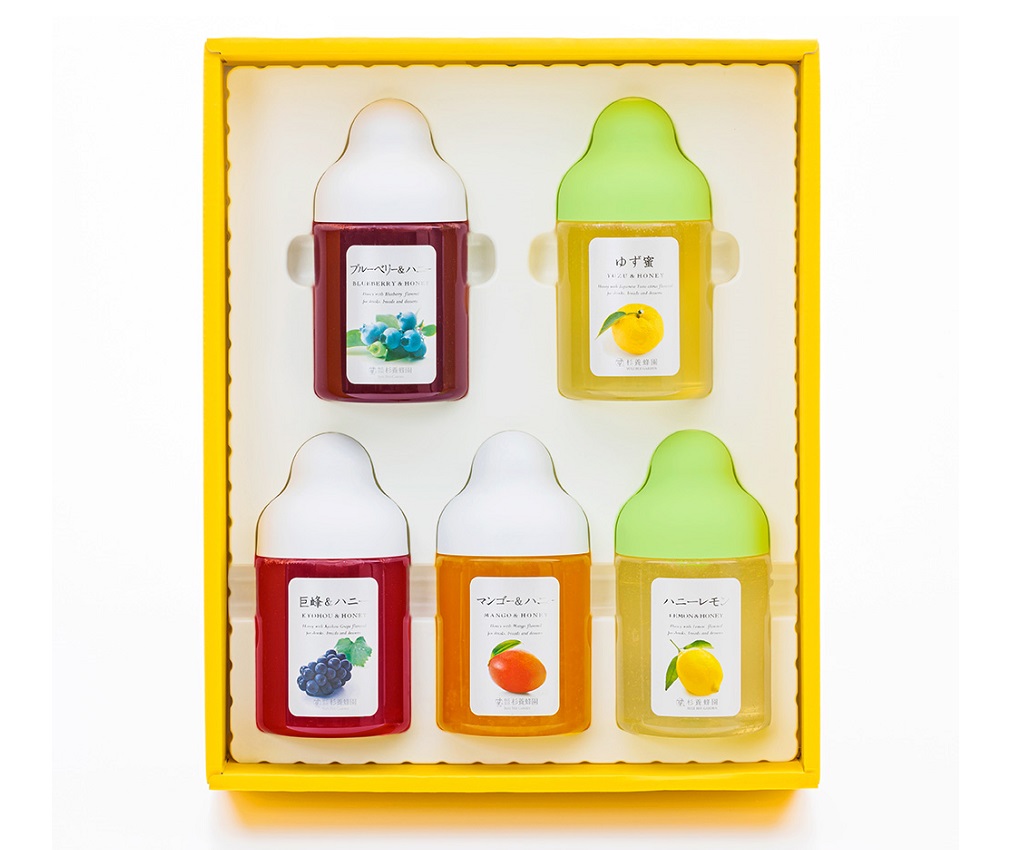 QMR5P Juice Honey (Blueberry, Yuzu, Apple, Mango, Raspberry) Gift Set (300g x 5pcs)